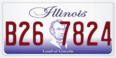 IL license plate B267824