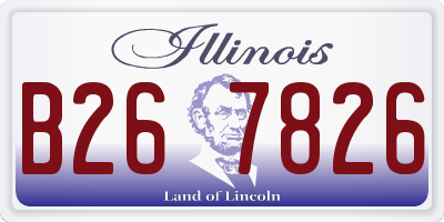 IL license plate B267826