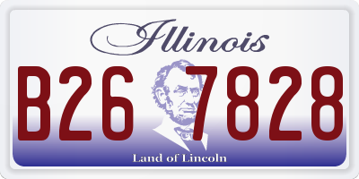 IL license plate B267828