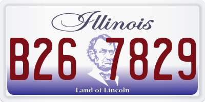 IL license plate B267829