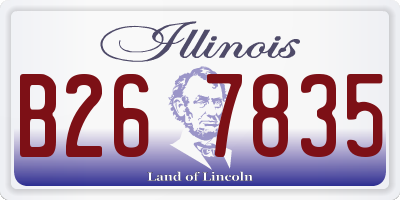 IL license plate B267835