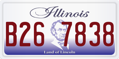 IL license plate B267838