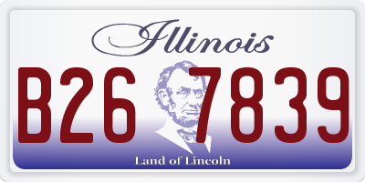 IL license plate B267839