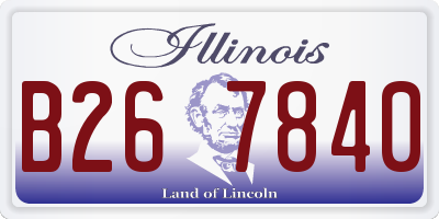 IL license plate B267840