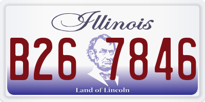 IL license plate B267846