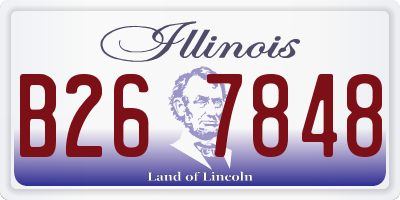 IL license plate B267848