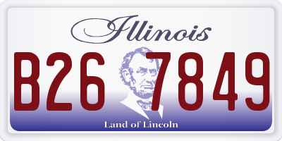 IL license plate B267849