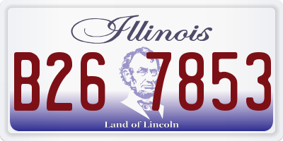 IL license plate B267853