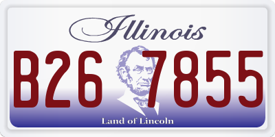IL license plate B267855