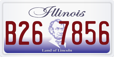 IL license plate B267856