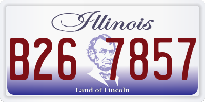 IL license plate B267857