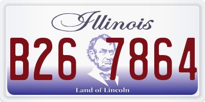 IL license plate B267864