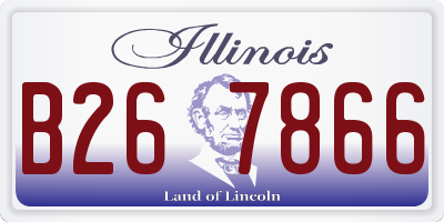 IL license plate B267866