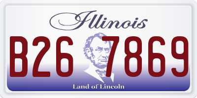 IL license plate B267869