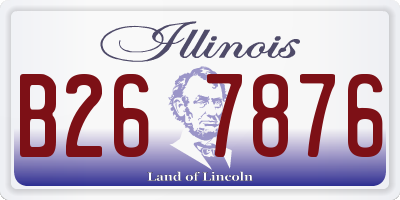IL license plate B267876