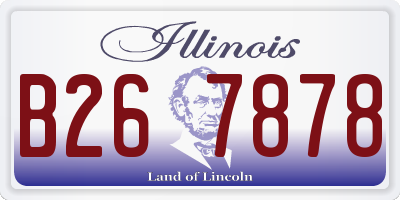 IL license plate B267878