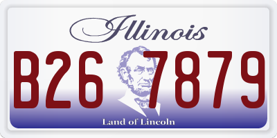 IL license plate B267879