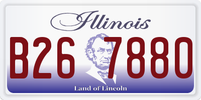 IL license plate B267880