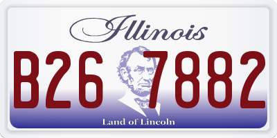 IL license plate B267882