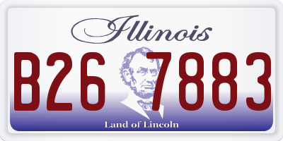 IL license plate B267883