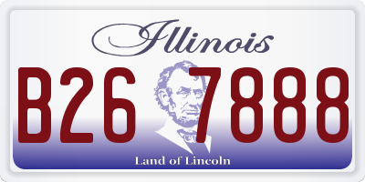 IL license plate B267888