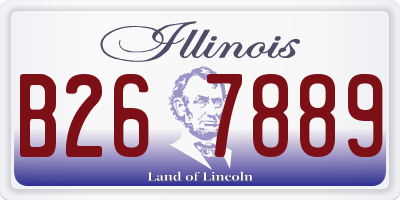 IL license plate B267889