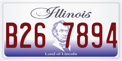 IL license plate B267894