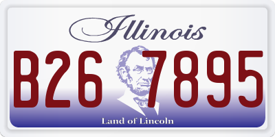 IL license plate B267895