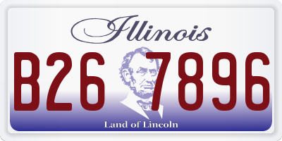 IL license plate B267896