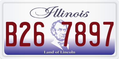 IL license plate B267897