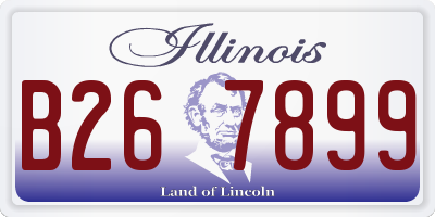 IL license plate B267899