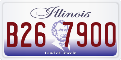 IL license plate B267900