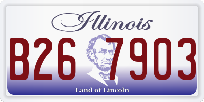 IL license plate B267903