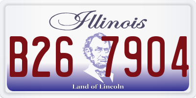 IL license plate B267904
