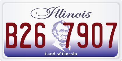 IL license plate B267907