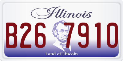 IL license plate B267910