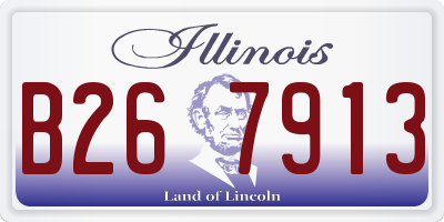 IL license plate B267913