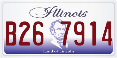 IL license plate B267914