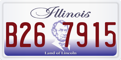 IL license plate B267915
