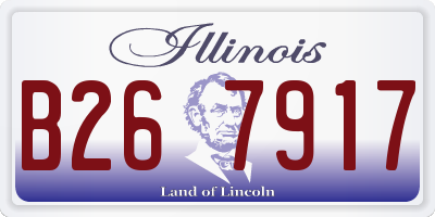 IL license plate B267917
