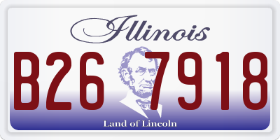IL license plate B267918
