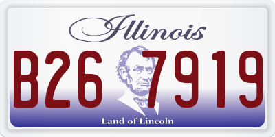 IL license plate B267919
