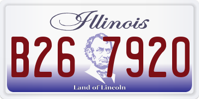 IL license plate B267920