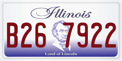 IL license plate B267922