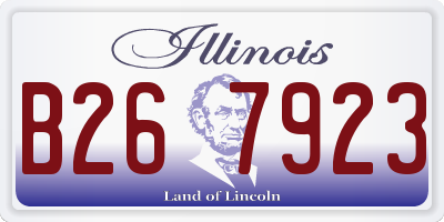 IL license plate B267923