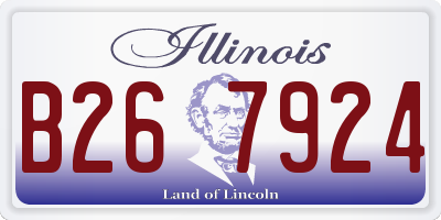 IL license plate B267924