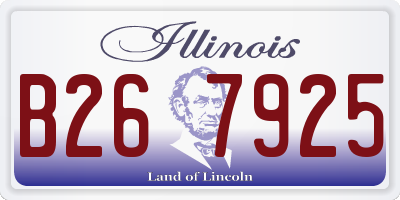 IL license plate B267925
