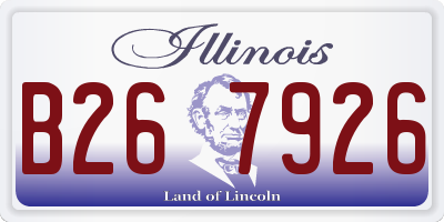 IL license plate B267926