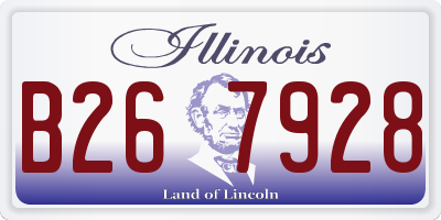 IL license plate B267928