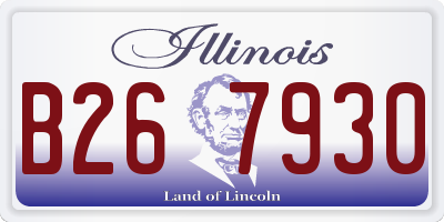 IL license plate B267930